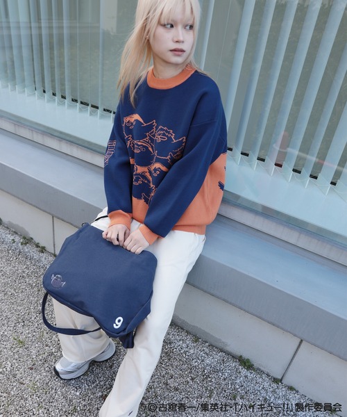 ニット　総柄　サイケデリック　くすみ感　オレンジ　ネイビー　ホワイト　おしゃれ 楽天市場】送料無料 トップス ニット セーター 長袖 ハイネック