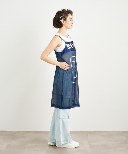 セール】ANNA SUI NYC ナンバリングプリント メッシュドレス