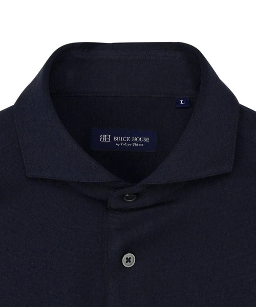 TOKYO SHIRTS（トウキョウシャツ）の「コンフォートドライポロシャツ ホリゾンタルワイド 半袖ビズポロ（ポロシャツ・メンズ・ネイビー・S/L/LL/M）」の4枚目の写真