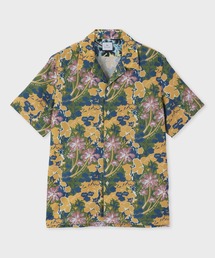 ポールスミスコレクションガーメントダイリネンシャツ半袖黄緑グリーンS Paul Smith ポール スミス 半袖ポロシャツ メンズ REG FIT POLO