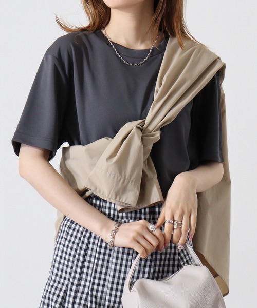 atONE(アットワン)の「atONE 4.3オンスドライTシャツ(ポリジン加工)(Tシャツ/カットソー・レディース・ホワイト/レッド/ピンク/ブラック/カーキ/イエロー系/チャコールグレー・XL/L/M)」の4枚目の写真