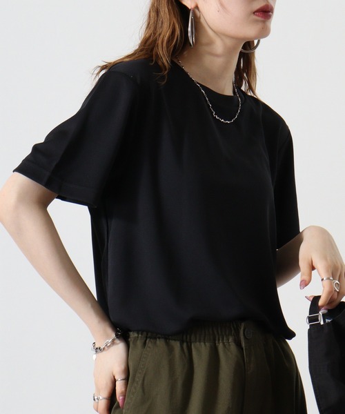 atONE(アットワン)の「atONE 4.3オンスドライTシャツ(ポリジン加工)(Tシャツ/カットソー・レディース・ホワイト/レッド/ピンク/ブラック/カーキ/イエロー系/チャコールグレー・XL/L/M)」の14枚目の写真