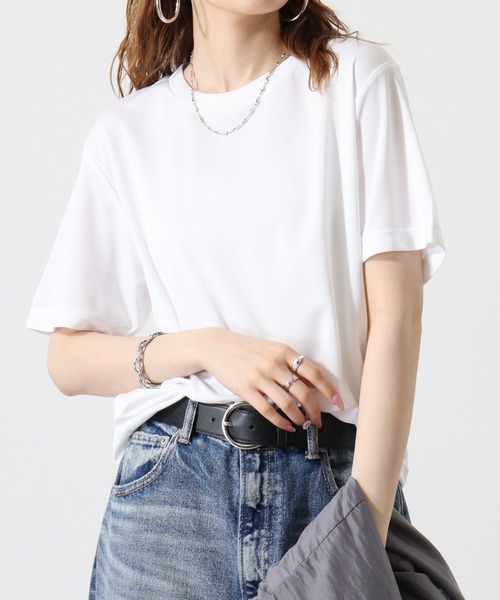 atONE(アットワン)の「atONE 4.3オンスドライTシャツ(ポリジン加工)(Tシャツ/カットソー・レディース・ホワイト/レッド/ピンク/ブラック/カーキ/イエロー系/チャコールグレー・XL/L/M)」の10枚目の写真