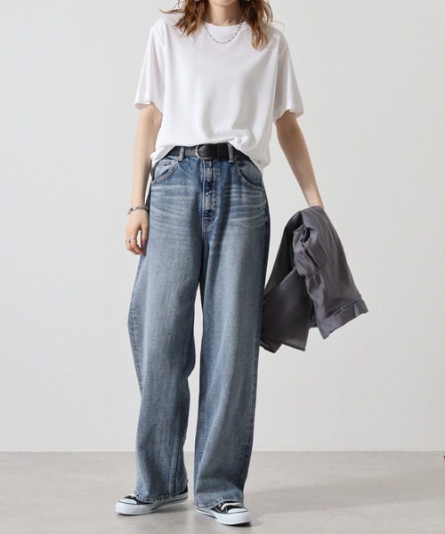 atONE(アットワン)の「atONE 4.3オンスドライTシャツ(ポリジン加工)(Tシャツ/カットソー・レディース・ホワイト/レッド/ピンク/ブラック/カーキ/イエロー系/チャコールグレー・XL/L/M)」の12枚目の写真
