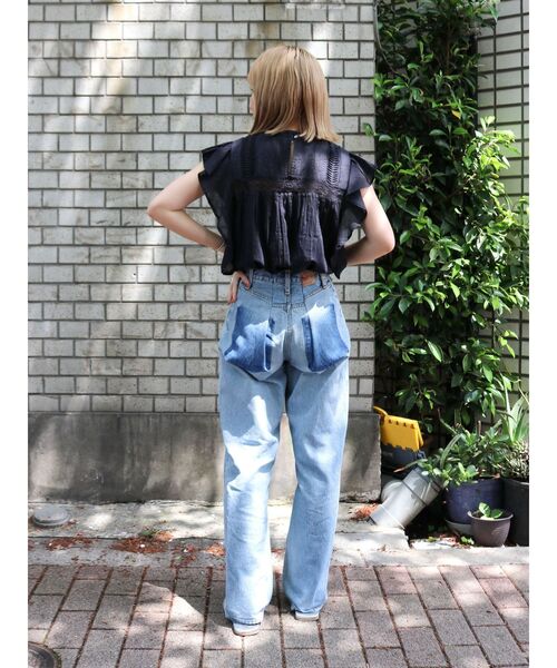 Ungrid（アングリッド）の「コットンノースリフリルブラウス（シャツ/ブラウス・レディース・ブラック/ピンク/オフホワイト・FREE）」の21枚目の写真