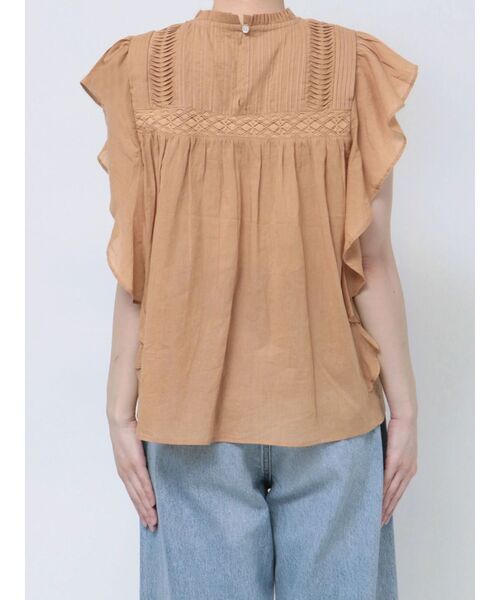 Ungrid（アングリッド）の「コットンノースリフリルブラウス（シャツ/ブラウス・レディース・ブラック/ピンク/オフホワイト・FREE）」の15枚目の写真