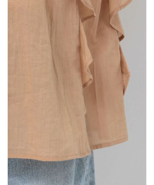 Ungrid（アングリッド）の「コットンノースリフリルブラウス（シャツ/ブラウス・レディース・ブラック/ピンク/オフホワイト・FREE）」の18枚目の写真