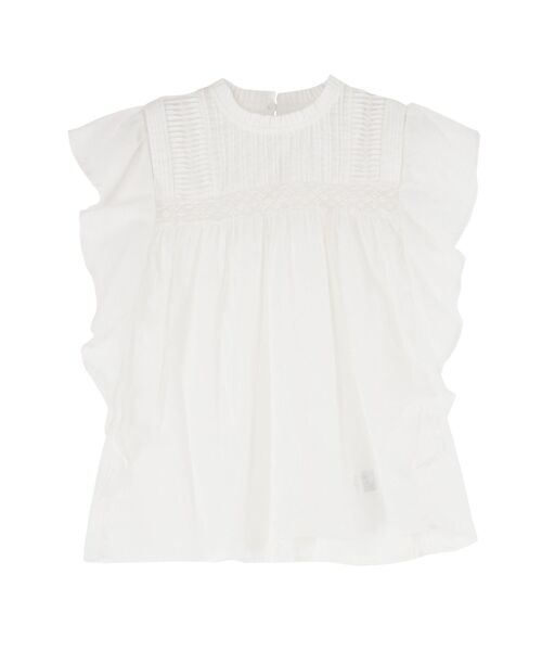 Ungrid（アングリッド）の「コットンノースリフリルブラウス（シャツ/ブラウス・レディース・ブラック/ピンク/オフホワイト・FREE）」の12枚目の写真