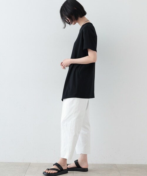 GALLEST（ギャレスト）の「◆スリットロングTシャツ（Tシャツ/カットソー・レディース・ホワイト系/カーキ/ブラック・38）」の20枚目の写真