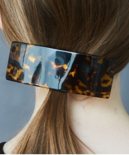 【IRIS 47】bekko wide barrette/ベッコウ ワイド バレッタ（バレッタ/ヘアクリップ）｜IRIS47（イリスフォーセブン）