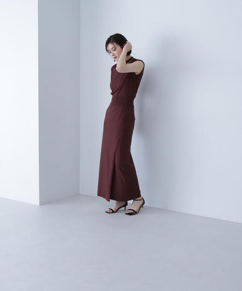 NATURAL BEAUTY BASIC（ナチュラルビューティーベーシック）の「ニットセットアップ（ワンピース・レディース・ブラック/ダークブルー/ダークブラウン・MEDIUM）」の21枚目の写真