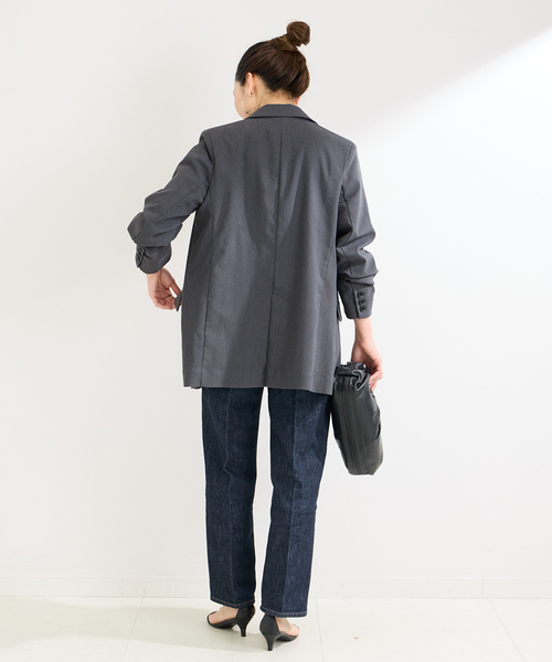 B.C STOCK（ベーセーストック）の「2ボタンシングルジャケット（テーラードジャケット・レディース・ライトグレー/ブラック系その他・FREE）」の16枚目の写真