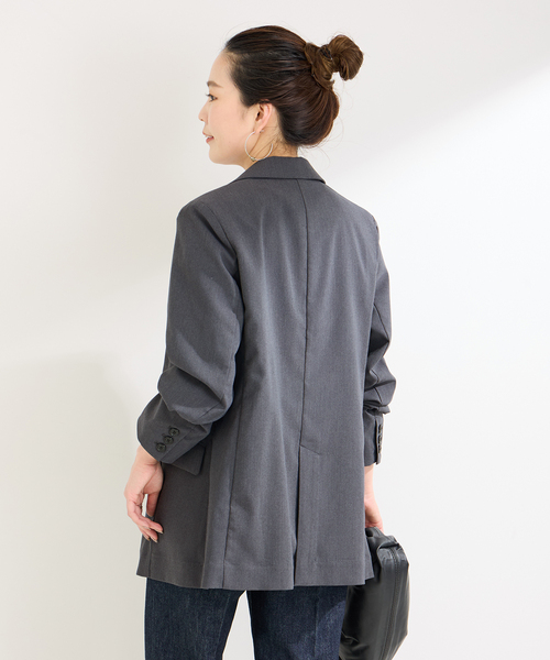 B.C STOCK（ベーセーストック）の「2ボタンシングルジャケット（テーラードジャケット・レディース・ライトグレー/ブラック系その他・FREE）」の21枚目の写真