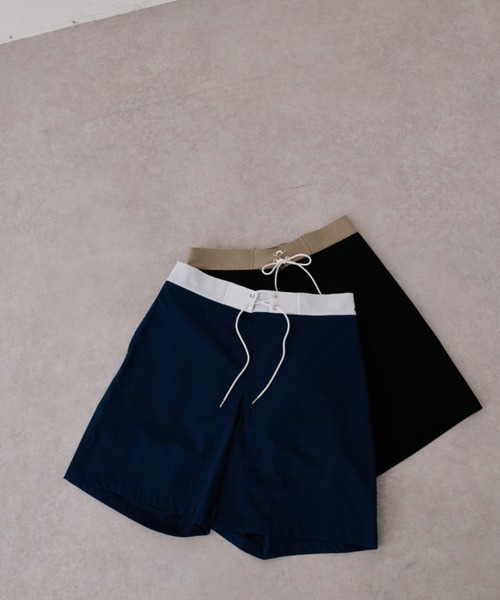 NANO universe（ナノユニバース）の「テックポプリンハイブリットサーフショーツ（その他パンツ・メンズ・ブラック/レッド/ネイビー・L/M/S）」の3枚目の写真