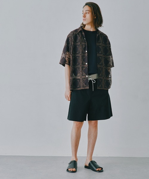 NANO universe（ナノユニバース）の「テックポプリンハイブリットサーフショーツ（その他パンツ・メンズ・ブラック/レッド/ネイビー・L/M/S）」の2枚目の写真