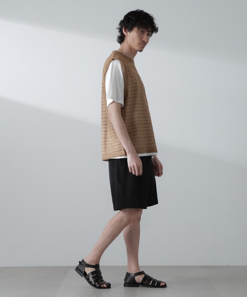 NANO universe（ナノユニバース）の「テックポプリンハイブリットサーフショーツ（その他パンツ・メンズ・ブラック/レッド/ネイビー・L/M/S）」の6枚目の写真