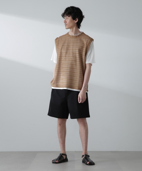 NANO universe（ナノユニバース）の「テックポプリンハイブリットサーフショーツ（その他パンツ・メンズ・ブラック/レッド/ネイビー・L/M/S）」の5枚目の写真