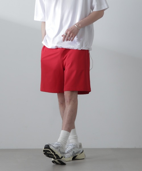 NANO universe（ナノユニバース）の「テックポプリンハイブリットサーフショーツ（その他パンツ・メンズ・ブラック/レッド/ネイビー・L/M/S）」の4枚目の写真