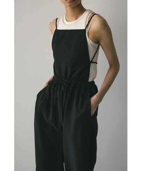 STYLEMIXER(スタイルミキサー)の「バックストリングサロペット(つなぎ/オールインワン・レディース・グレー/ブラック・SMALL/MEDIUM)」の7枚目の写真