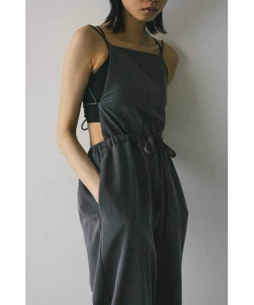 STYLEMIXER(スタイルミキサー)の「バックストリングサロペット(つなぎ/オールインワン・レディース・グレー/ブラック・SMALL/MEDIUM)」の19枚目の写真