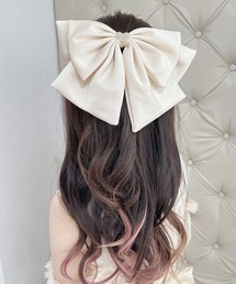 リボン ビジュー」に該当するバレッタ/ヘアクリップファッション通販