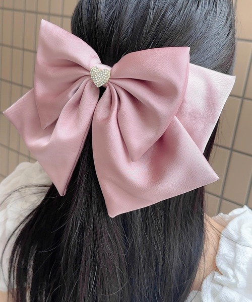 ビジューハートリボンバレッタ（バレッタ/ヘアクリップ）｜couture BY