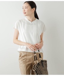 NEWYORKER（ニューヨーカー）の「ラフブロードクロス ピンタックブラウス（シャツ/ブラウス）」