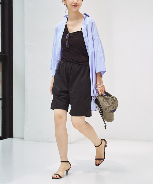 plage(プラージュ)の「SOFT GOODS/ソフトグッズ SHORTS(その他パンツ・レディース・ホワイト×ホワイト/スミクロ・FREE)」の3枚目の写真