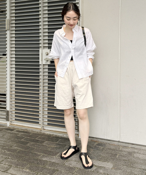 plage(プラージュ)の「SOFT GOODS/ソフトグッズ SHORTS(その他パンツ・レディース・ホワイト×ホワイト/スミクロ・FREE)」の4枚目の写真