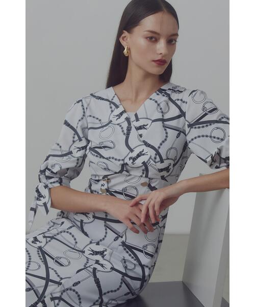 セール】◇ホースプレートプリントマーメイドワンピース（ワンピース