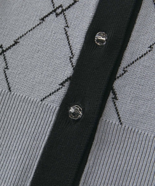 VIS(ビス)の「【SET】モノグラムニットアンサンブル【WEB/一部店舗限定】(アンサンブル・レディース・ブルー系その他4/グレー系その他/ピンク系その他2・FREE)」の6枚目の写真