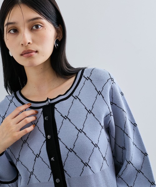 VIS(ビス)の「【SET】モノグラムニットアンサンブル【WEB/一部店舗限定】(アンサンブル・レディース・ブルー系その他4/グレー系その他/ピンク系その他2・FREE)」の16枚目の写真