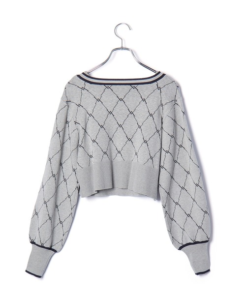 VIS(ビス)の「【SET】モノグラムニットアンサンブル【WEB/一部店舗限定】(アンサンブル・レディース・ブルー系その他4/グレー系その他/ピンク系その他2・FREE)」の20枚目の写真