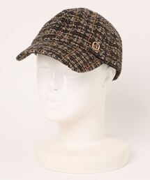 Chapeau d' O | Chapeau d' O Lame Tape Mix Tweed Cap / シャポードオー(キャップ)