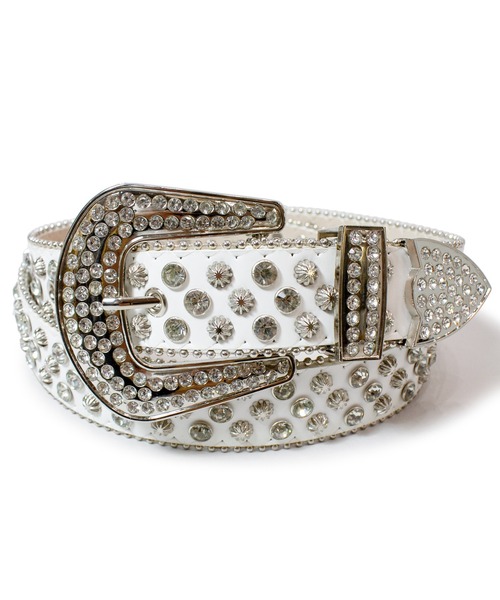 GALLIS ADDICTION（ガリスアディクション）の「GA GIRAGIRA-COLOR BELT（ベルト・メンズ・ブラック/ホワイト/ピンク/シルバー・FREE）」の2枚目の写真