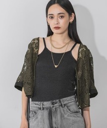 「JEANASIS」 キャミソールブラウス FREE ブラック レディース JEANASIS（ジーナシス）｜キャミソール一覧 - WEAR