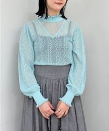 最新最全の ジルスチュアート JILLSTUART レースカラートップス」に該当する トップス