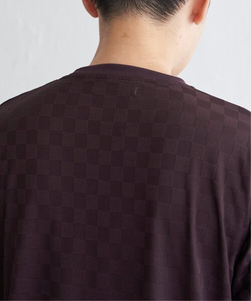 ikka(イッカ)の「リンクスジャカード市松ロンT(Tシャツ/カットソー・メンズ・ワイン/グレー/ホワイト/ブラック・M/L/XL/S)」の11枚目の写真