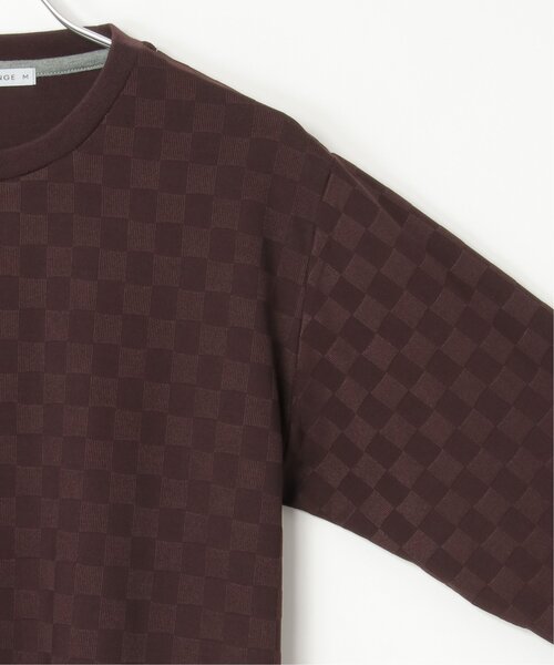 ikka(イッカ)の「リンクスジャカード市松ロンT(Tシャツ/カットソー・メンズ・ワイン/グレー/ホワイト/ブラック・M/L/XL/S)」の21枚目の写真