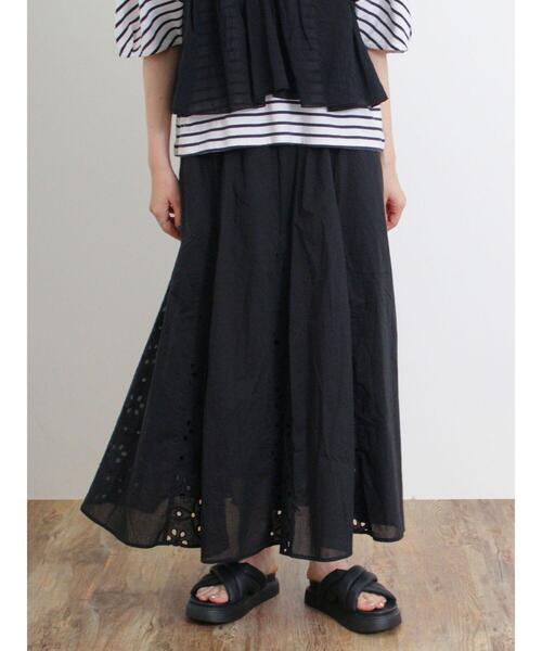 Samansa Mos2（サマンサ モスモス）の「オーバーレースパネル切替スカート（スカート・レディース・ブラック/キナリ/モカ・F）」の15枚目の写真