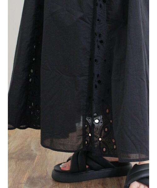 Samansa Mos2（サマンサ モスモス）の「オーバーレースパネル切替スカート（スカート・レディース・ブラック/キナリ/モカ・F）」の16枚目の写真