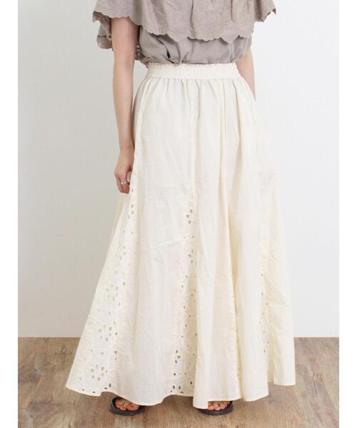 Samansa Mos2（サマンサ モスモス）の「オーバーレースパネル切替スカート（スカート・レディース・ブラック/キナリ/モカ・F）」の20枚目の写真