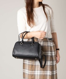 AULENTTI | AULENTTI SMALL SHOULDER BAG  オウレンティ 2WAY スモールボストン ショルダーバッグ(ショルダーバッグ)