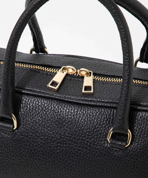 AULENTTI（オウレンティ）の「AULENTTI SMALL SHOULDER BAG  オウレンティ 2WAY スモールボストン ショルダーバッグ（ショルダーバッグ・レディース・ベージュ/ブラック・FREE）」の12枚目の写真