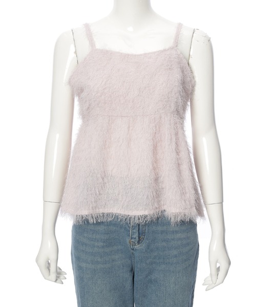 fifth（フィフス）の「シャギーキャミプルオーバー（キャミソール・レディース・ライトグレー/スモークピンク/ブラック・M）」の16枚目の写真