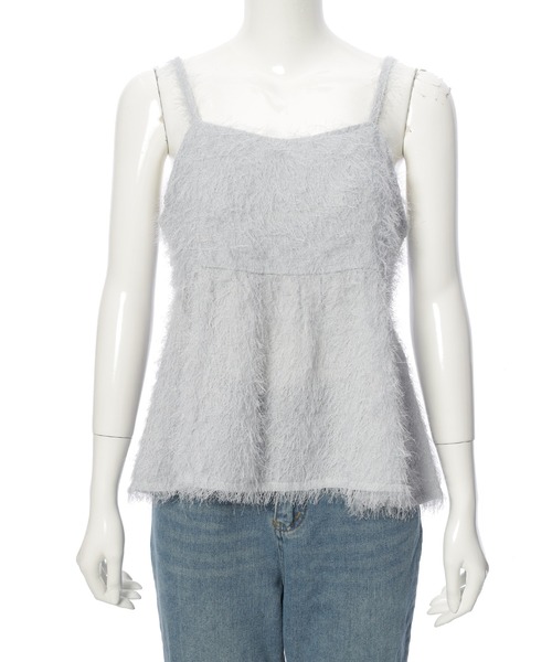 fifth（フィフス）の「シャギーキャミプルオーバー（キャミソール・レディース・ライトグレー/スモークピンク/ブラック・M）」の14枚目の写真