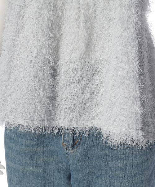 fifth（フィフス）の「シャギーキャミプルオーバー（キャミソール・レディース・ライトグレー/スモークピンク/ブラック・M）」の10枚目の写真