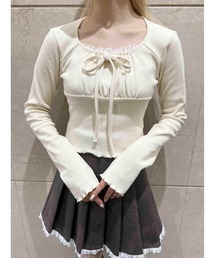 PHILLY | 【PHILLY】レースレイヤードリブトップス(Tシャツ/カットソー)