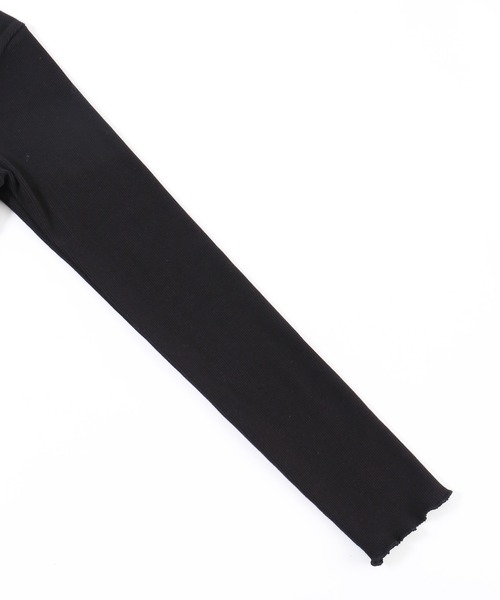 PHILLY（フィリー）の「【PHILLY】レースレイヤードリブトップス（Tシャツ/カットソー・レディース・グレー/アイボリー/ブラック・FREE）」の18枚目の写真