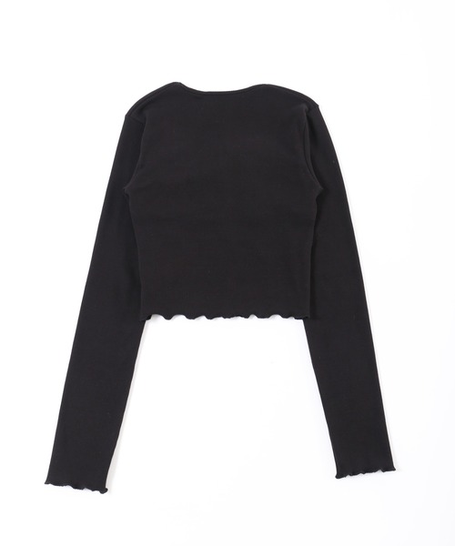 PHILLY（フィリー）の「【PHILLY】レースレイヤードリブトップス（Tシャツ/カットソー・レディース・グレー/アイボリー/ブラック・FREE）」の20枚目の写真